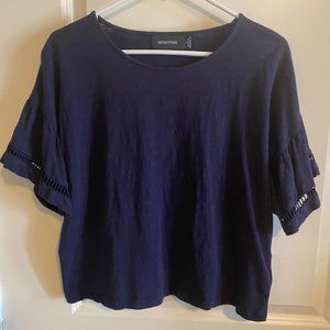 Navy Blue Crop Top Size L